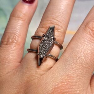 Kendra Scoot Drusy Geometric Ring